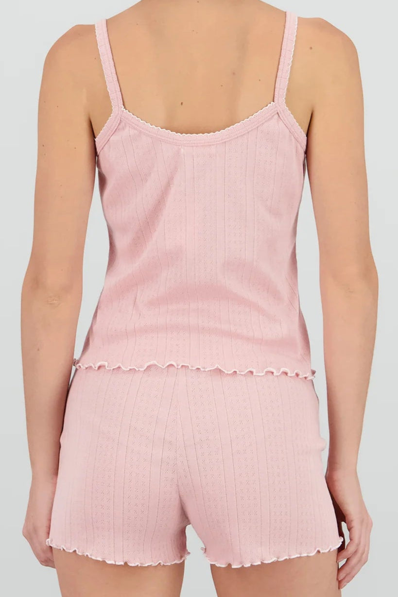 Pijama Pointelle Pink